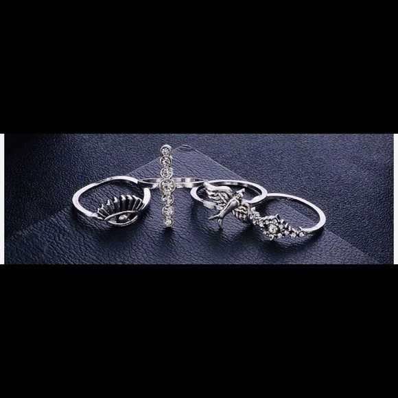 Boho Rings 9pc Set - Picture 2 of 3